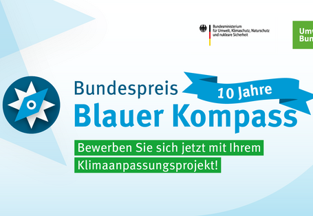 Logo des Bundespreises "Blauer Kompass"