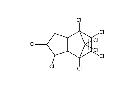 Strukturformel von Chlordan
