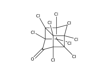 Strukturformel von Chlordecon