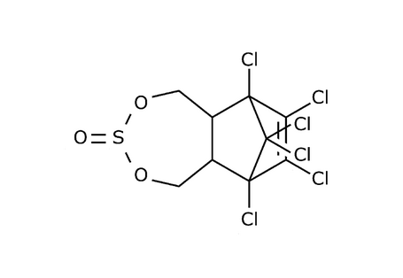 Strukturformel von Endosulfan