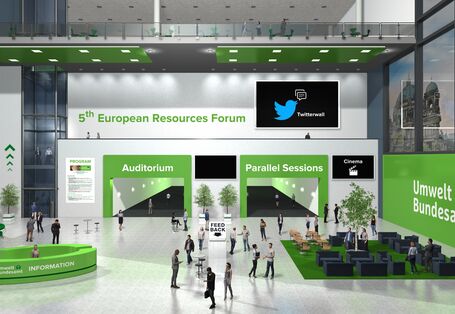 Darstellung eines Konferenzbereiches