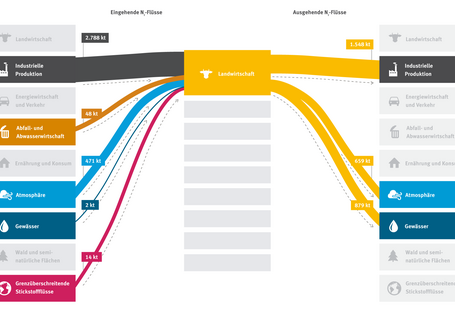 Grafik Stickstoffbilanz in der Landwirtschaft