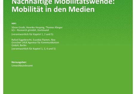 Cover der Publikation Mobilität in den Medien Texte 56/2023