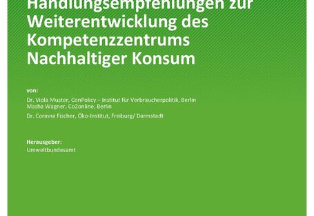 Cover des Berichts "Handlungsempfehlungen zur Weiterentwicklung des Kompetenzzentrums"