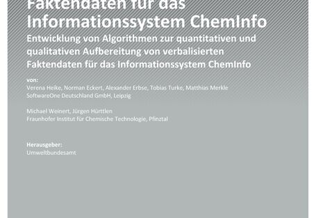 Cover des Berichts "Faktendaten für das Informationssystem ChemInfo"