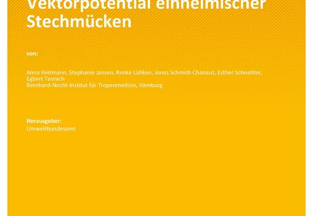 Cover des Berichts "Vektorpotential einheimischer Stechmücken"