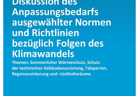 Cover von Climate-Change 17/2023 Adaptation Standard: Diskussion des Anpassungsbedarfs ausgewählter Normen und Richtlinien bezüglich Folgen des Klimawandels
