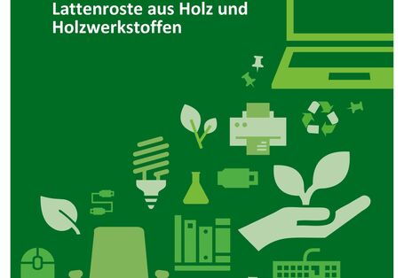 Cover der Publikation "Leitfaden zur umweltfreundlichen öffentlichen Beschaffung: Emissionsarme Möbel und Lattenroste aus Holz und Holzwerkstoffen"
