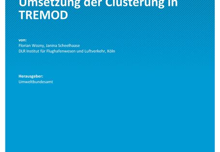 Cover des Berichts "Umsetzung der Clusterung in TREMOD"