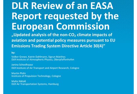 Cover des Berichts "DLR Review of an EASA Report requested by the European Commission"