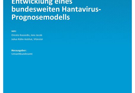 Cover des Berichts "Entwicklung eines bundesweiten Hantavirus-Prognosemodells"
