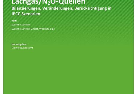 Cover des Berichts "Metaanalyse – Weltweite Lachgas/N2O-Quellen"