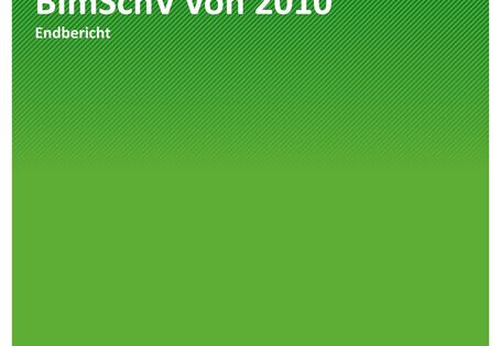 Cover des Berichts "Evaluierung der 1. BImSchV von 2010"