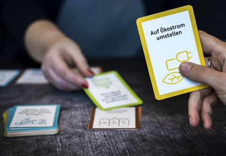 Flexibel einsetzbar: Das Klimawaage-Kartenspiel