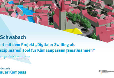 Die Grafik zeigt das nominierte Projekt der Stadt Schwabach.