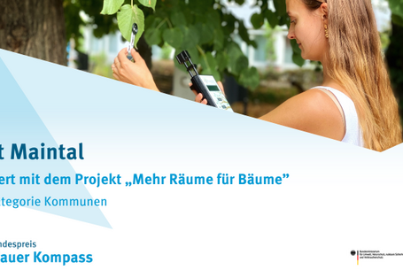 Die Grafik zeigt das nominierte Projekt der Stadt Maintal.