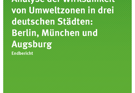 Cover der Publikation Texte 46/2017 Analyse der Wirksamkeit von Umweltzonen in drei deutschen Städten: Berlin, München und Augsburg