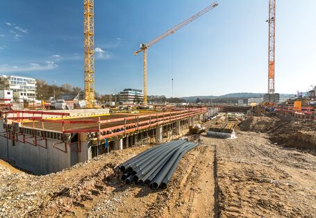 Bau eines größeren Gebäudes