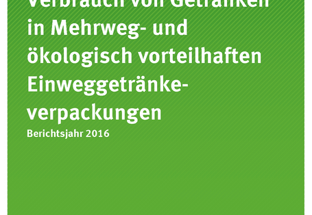Cover der Publikation Texte 46-2018 Verbrauch von Getränken in Mehrweg- und ökologisch vorteilhaften Einweggetränkeverpackungen