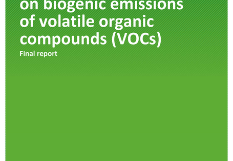 Cover of publication Texte 02/2019 Environmental impacts on biogenic emissions of volatile organic compounds (VOCs)