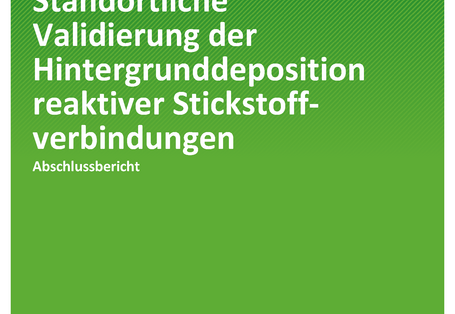 Cover der Publikation TEXTE 40/2020 FORESTFLUX – Standörtliche Validierung der Hintergrunddeposition reaktiver Stickstoffverbindungen