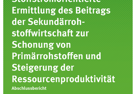 Cover der Publikation TEXTE 34/2019 Stoffstromorientierte Ermittlung des Beitrags der Sekundärrohstoffwirtschaft zur Schonung von Primärrohstoffen und Steigerung der Ressourcenproduktivität