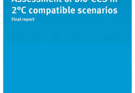 Cover of publication CLIMATE CHANGE 09/2019 Assessment of bio-CCS in 2°C compatible scenarios