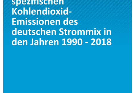Cover der Publikation TEXTE 10/2019 Entwicklung der spezifischen Kohlendioxid-Emissionen des deutschen Strommix in den Jahren 1990 - 2018