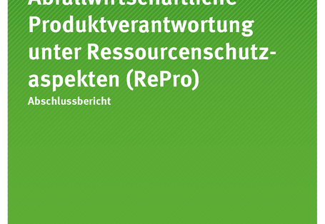 Cover der Publikation TEXTE 52/2019 Abfallwirtschaftliche Produktverantwortung unter Ressourcenschutzaspekten (RePro)
