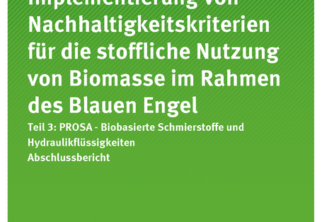 Cover der Publikation TEXTE 89/2019 Implementierung von Nachhaltigkeitskriterien für die stoffliche Nutzung von Biomasse im Rahmen des Blauen Engel