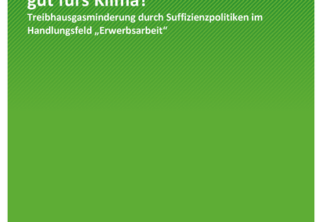 Cover der Publikation TEXTE 105/2019 Arbeitszeitverkürzung – gut fürs Klima?