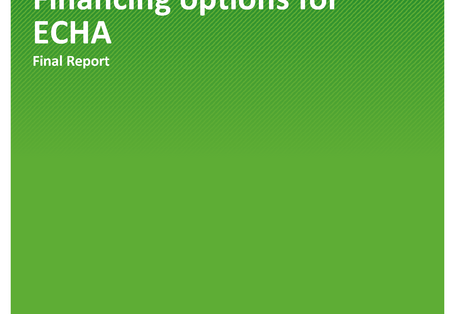 Cover der Publikation TEXTE 118/2019 Advancing REACH Financing options for ECHA