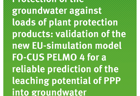 Cover of publication TEXTE 145/2019 Protection of the groundwater against loads of plant protection products: validation of the new EU-simulation model FOCUS PELMO 4 for a reliable prediction of the leaching potential of PPP into groundwater