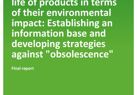 Cover of publication TEXTE 09/2020 Influence of the service life of products in terms of their environmental impact: Establishing an information base and developing strategies against "obsolescence"