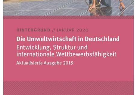Cover des Hintergrundpapiers Die Umweltwirtschaft in Deutschland