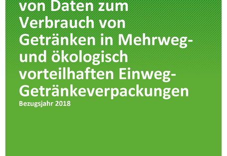 Cover der Publikation TEXTE 109/2020 Bundesweite Erhebung von Daten zum Verbrauch von Getränken in Mehrweg- und ökologisch vorteilhaften Einweg-Getränkeverpackungen