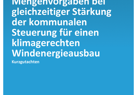 Cover der Publikation CLIMATE CHANGE 21/2020 Bundesrechtliche Mengenvorgaben bei gleichzeitiger Stärkung der kommunalen Steuerung für einen klimagerechten Windenergieausbau