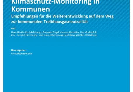 Cover der Publikation Climate Change 46/2022 Klimaschutz-Monitoring in Kommunen