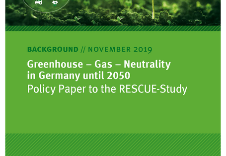 Cover of broschure Greenhouse – Gas – Neutrality in Germany until 2050