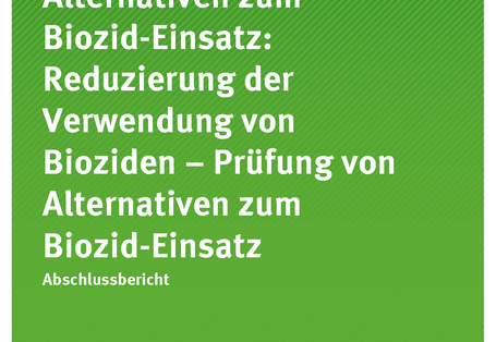 Cover der Publikation TEXTE 142/2020 Alternativen zum Biozid-Einsatz: Reduzierung der Verwendung von Bioziden – Prüfung von Alternativen zum Biozid-Einsatz