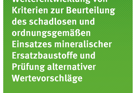 Cover der Publikation Texte 26/2018 Weiterentwicklung von Kriterien zur Beurteilung des schadlosen und ordnungsgemäßen Einsatzes mineralischer Ersatzbaustoffe und Prüfung alternativer Wertevorschläge