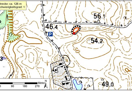 Kartendarstellung des Bodenerlebnispfades Hof Siek