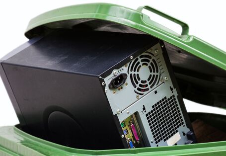 Bild einer Sammeltonne für Elektroabfälle