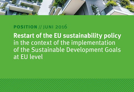 Restart of the EU sustainability policy