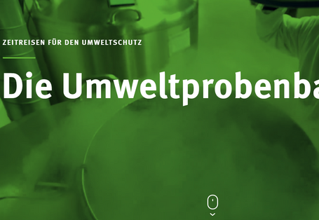 Screenshot des Scrollytellings "Die Umweltprobenbank"