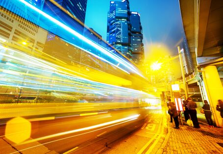 Verkehrslichter in der Stadt