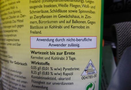 Kennzeichnung „Eignung für nicht berufliche Anwender“ auf einer Verpackung