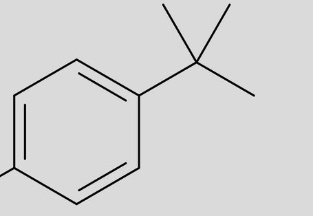 Strukturformel von 4-tert-Butylphenol