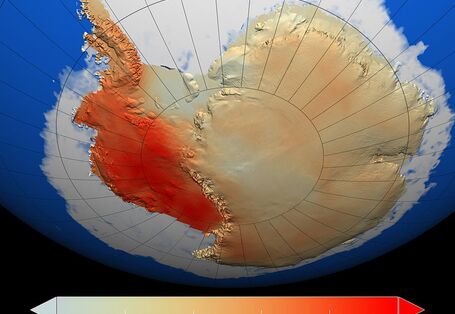 Besonders die Westantarktis hat sich in den vergangenen 70 Jahren stark erwärmt. 