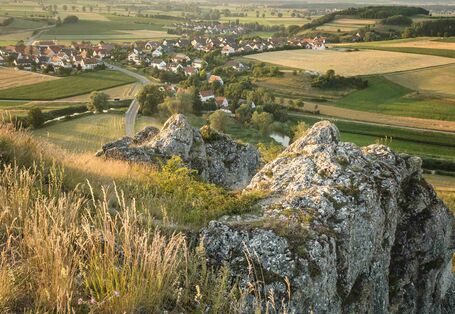 Blick vom Rollenberg ins Ries